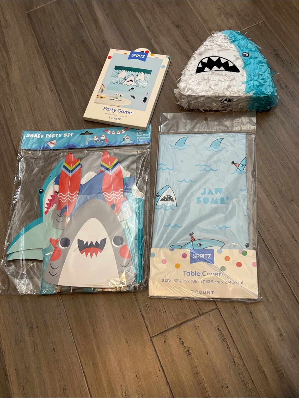 New shark birthday party supplies!